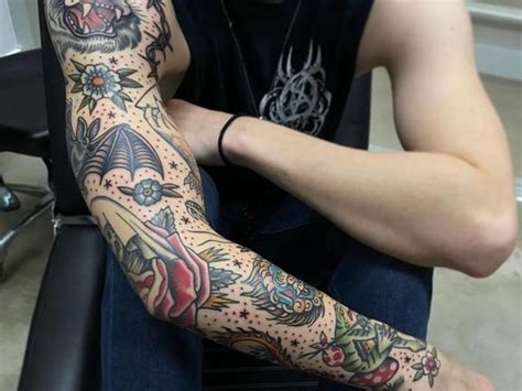 skinny arm sleeve tattoo|55 Best Arm Tattoo Ideas for Men in 2024